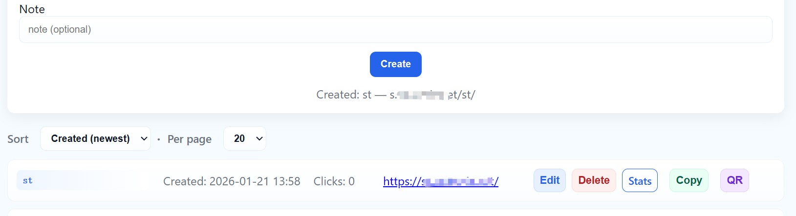 ShortURL Platform with QR Codes, Click Stats and CSV Export (Python, Django)